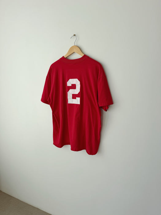Red Henley Tee | XL