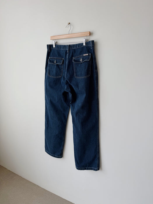 Dark Wash Carpenter Pant | 34