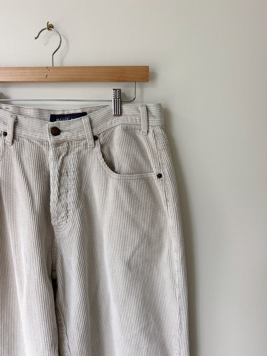 Beige Corduroy Pants | 31