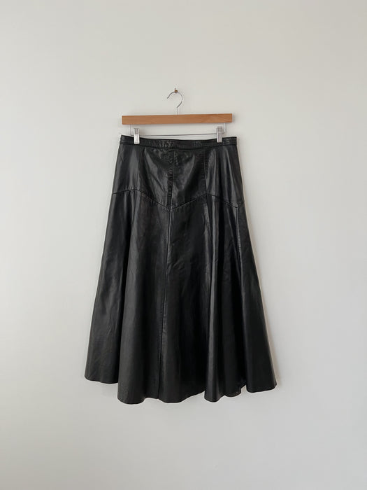 Black Leather Skirt | 30