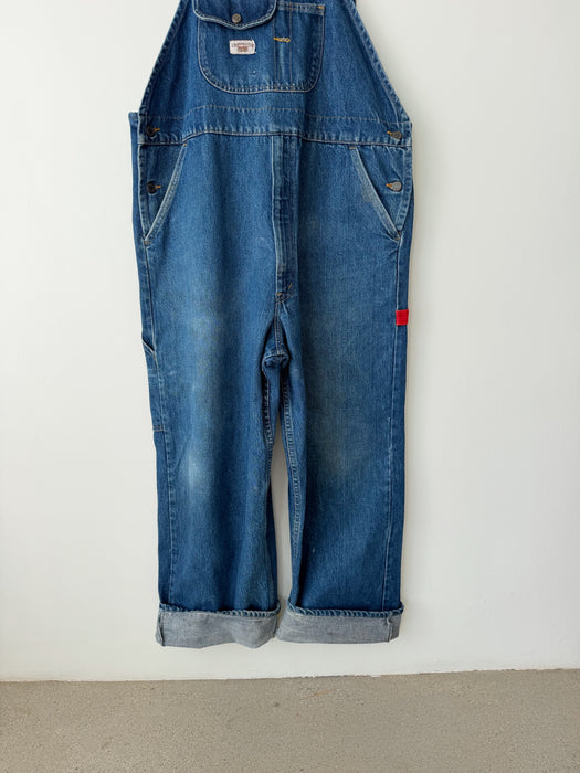 Dark Wash GWG Denim Overalls | L/XL