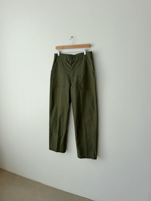 Olive Green Utility Trousers | 32