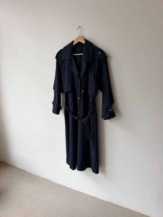 Navy Trench Coat | XL