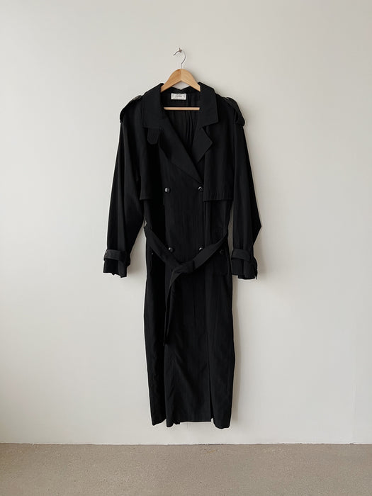 Black Trench Coat | L