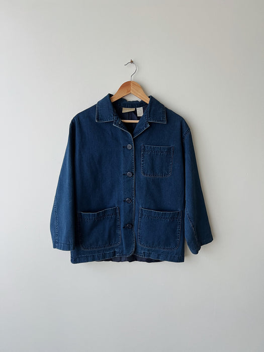 Dark Wash Chore Coat | S