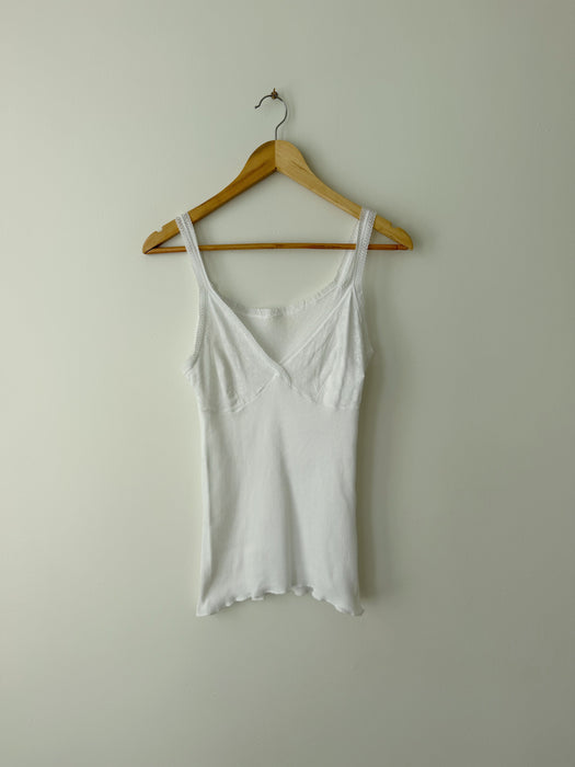 White Ribbed Camisole | S/M