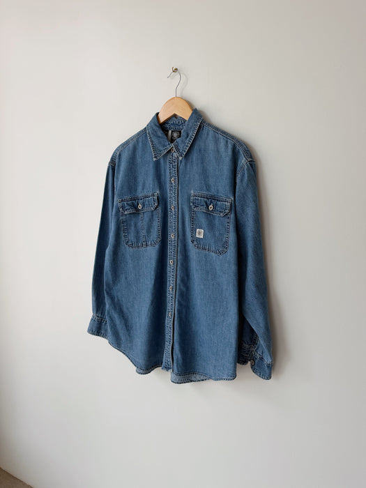 Denim Button Up Shirt | L