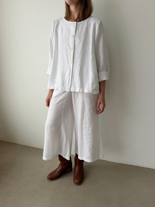 White Linen Jacket | XL