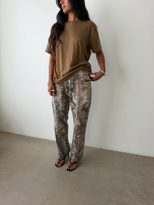 Brown Cotton Tee | XL