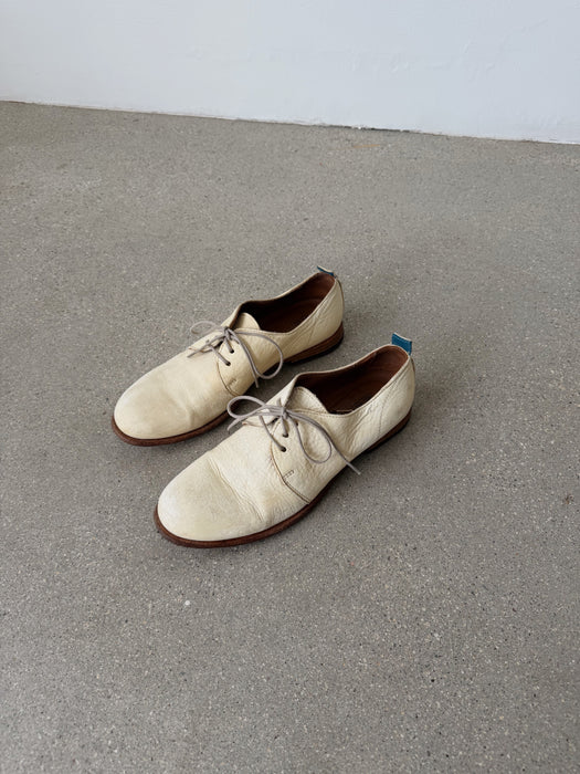 Cream Leather Oxfords | 5.5/6