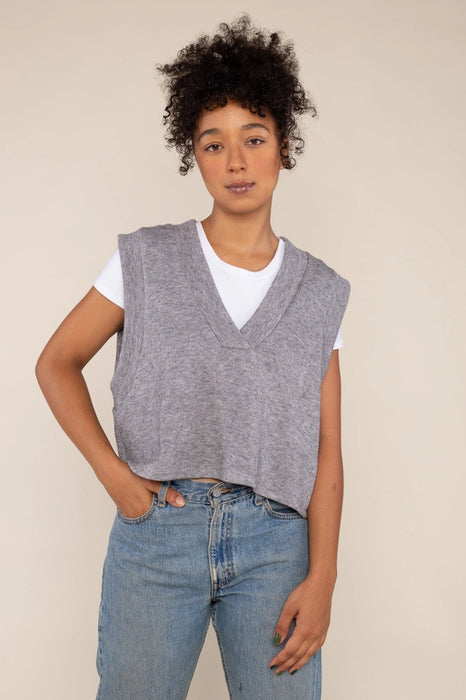 NLT Crop Knit Sweater Vest