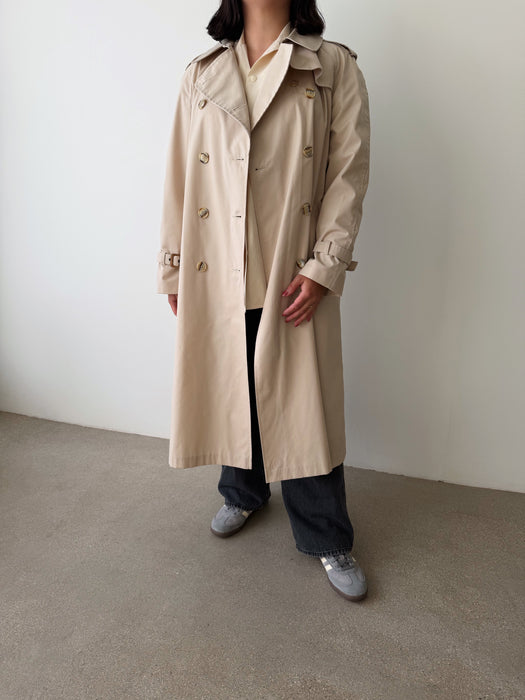 Cream Trench Coat | M