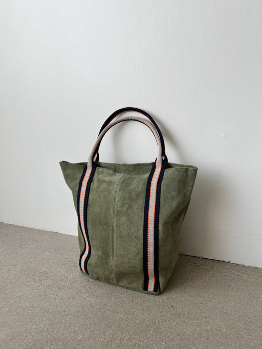 Suede Leather Tote Bag