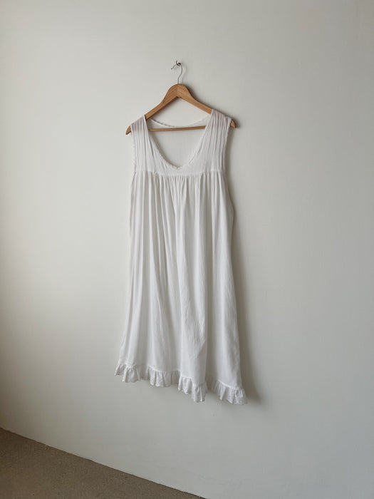 White Cotton Dress | L