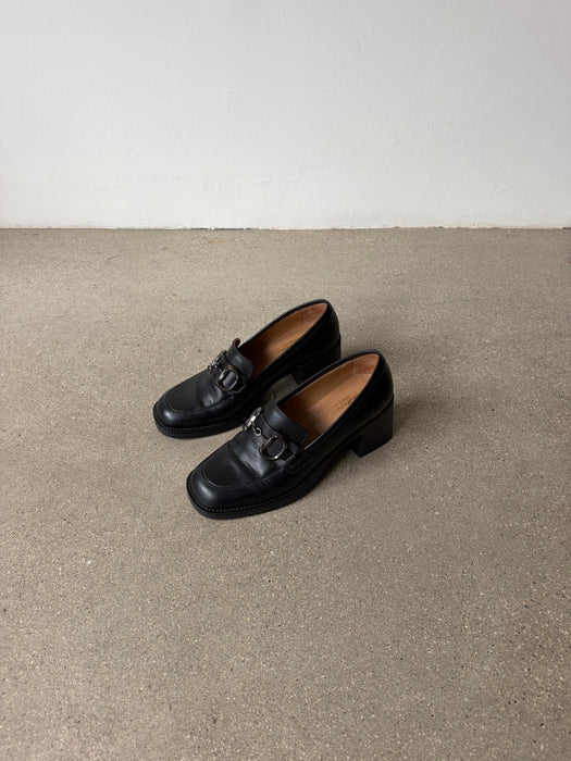 Black Leather Loafer | 8.5