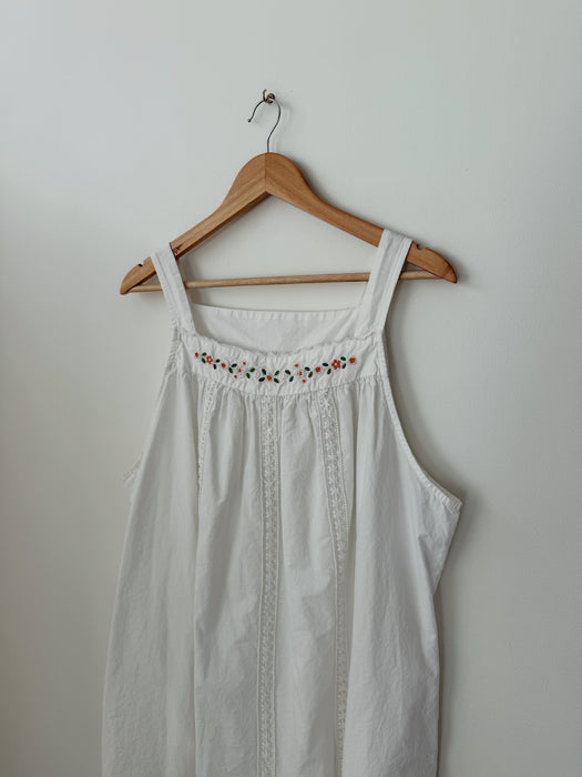 White Cotton Dress | L