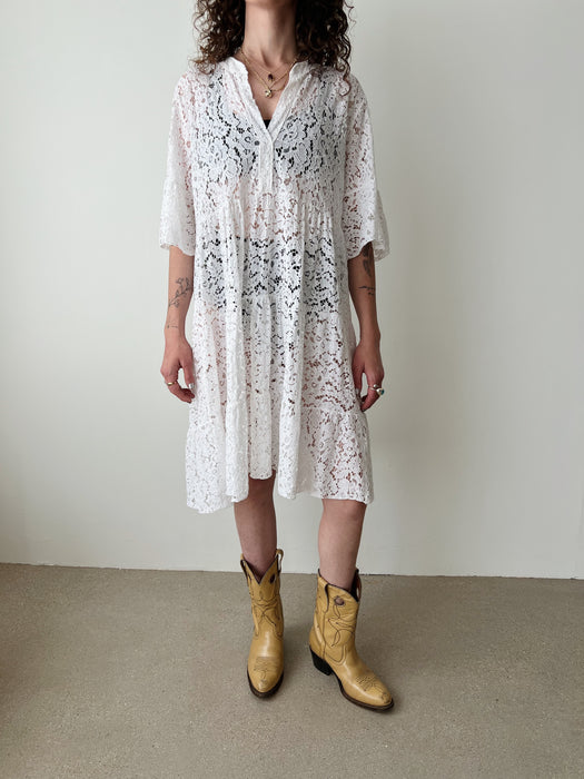 White Lace Dress | L