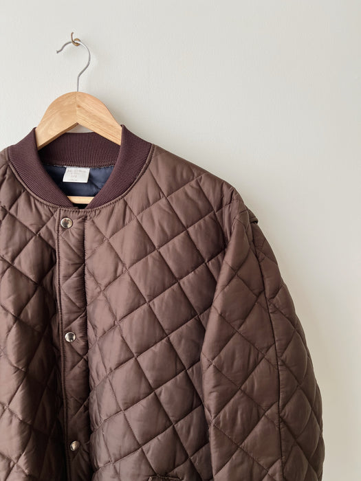 Brown Quilted Jacket | L/XL
