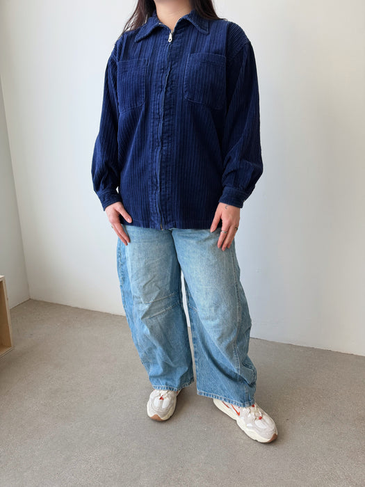 Navy Corduroy Jacket | L