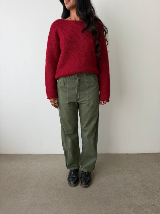 Jam Mohair Cropped Sweater | M/L