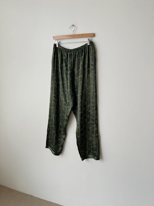 Paisley Silk Pants | 30