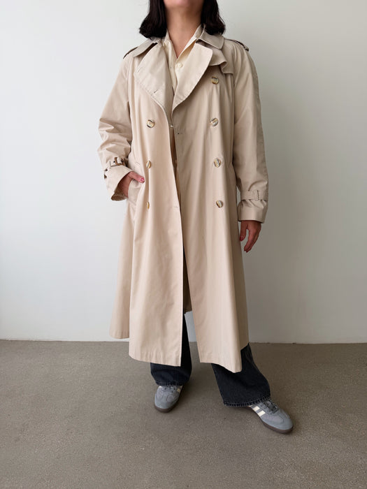 Cream Trench Coat | M