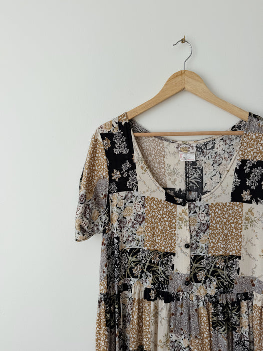 Patterned Baby Doll Dress | L