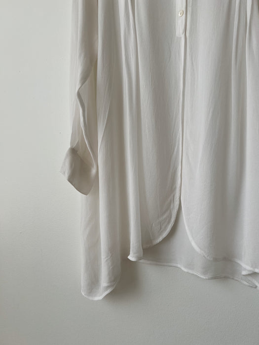 Ecru Chiffon Blouse | M/L