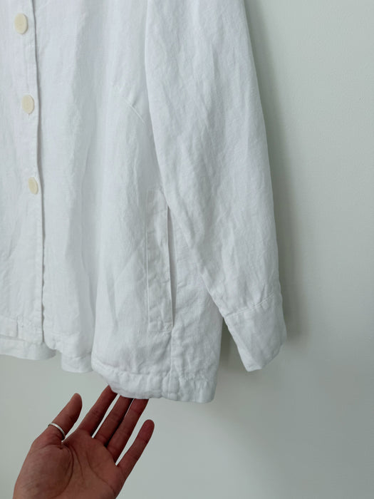 White Linen Jacket | XL