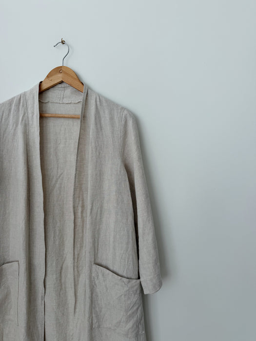 Oat Linen Duster | M