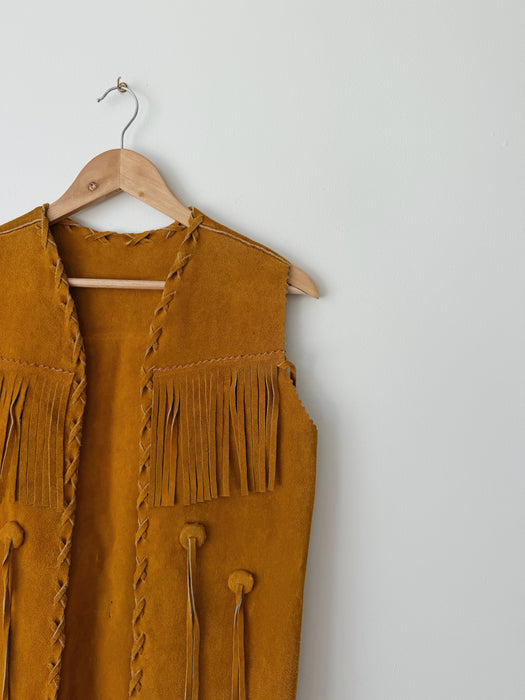 Fringe Suede Vest | M