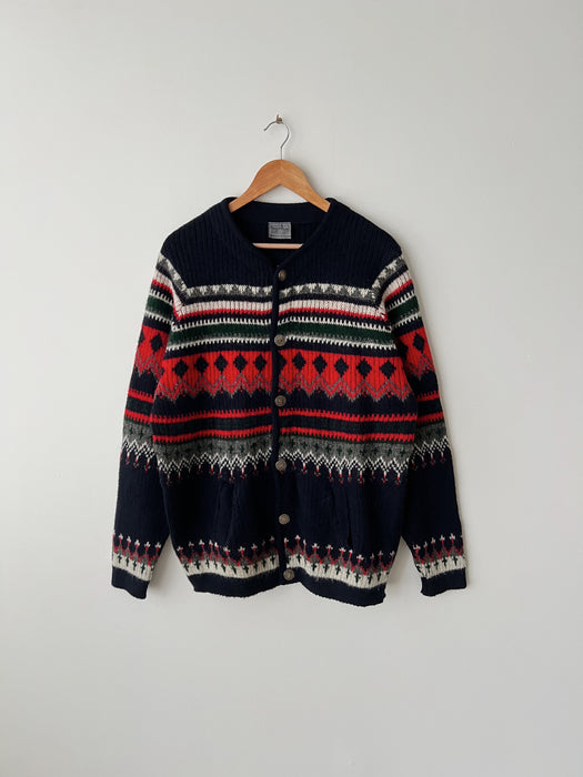 Navy Nordic Cardigan | L
