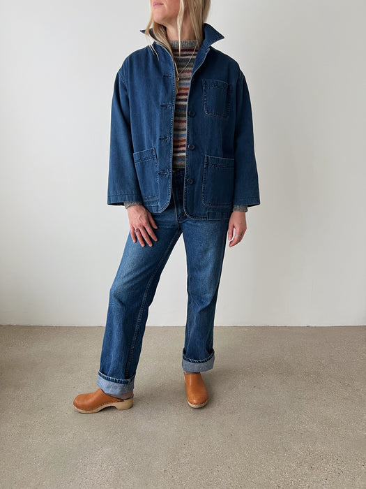 Dark Wash Chore Coat | S