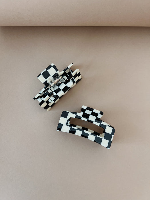 NAT + NOOR Checkered Hair Clip