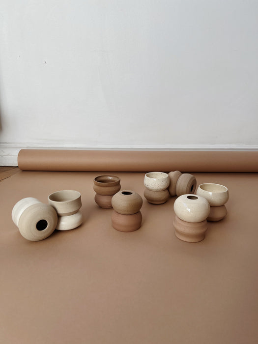 AND Ceramic Studio Candle Holder Duos