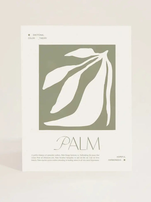 Palm Emotional Color Theory Print