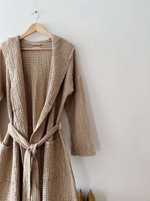 Magic Linen Waffle Bathrobe